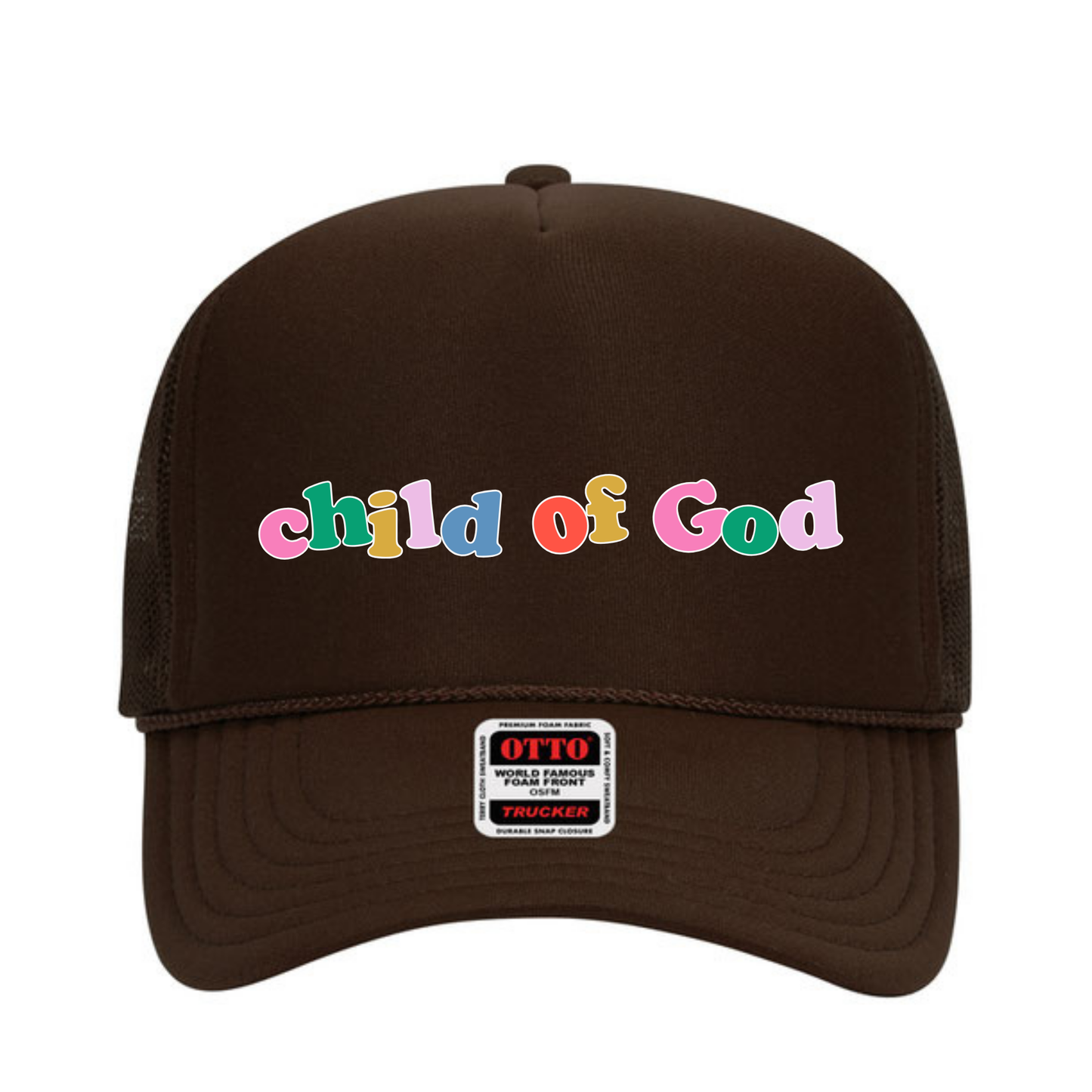 Child of God | Adult Trucker Hat-Hats-Sister Shirts-Sister Shirts, Cute & Custom Tees for Mama & Littles in Trussville, Alabama.