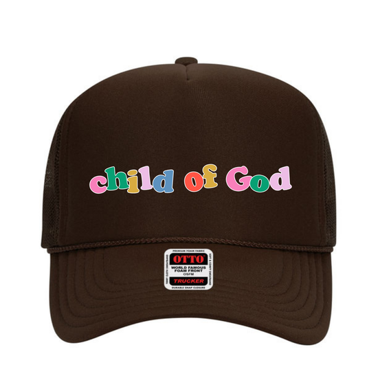 Child of God | Adult Trucker Hat-Hats-Sister Shirts-Sister Shirts, Cute & Custom Tees for Mama & Littles in Trussville, Alabama.