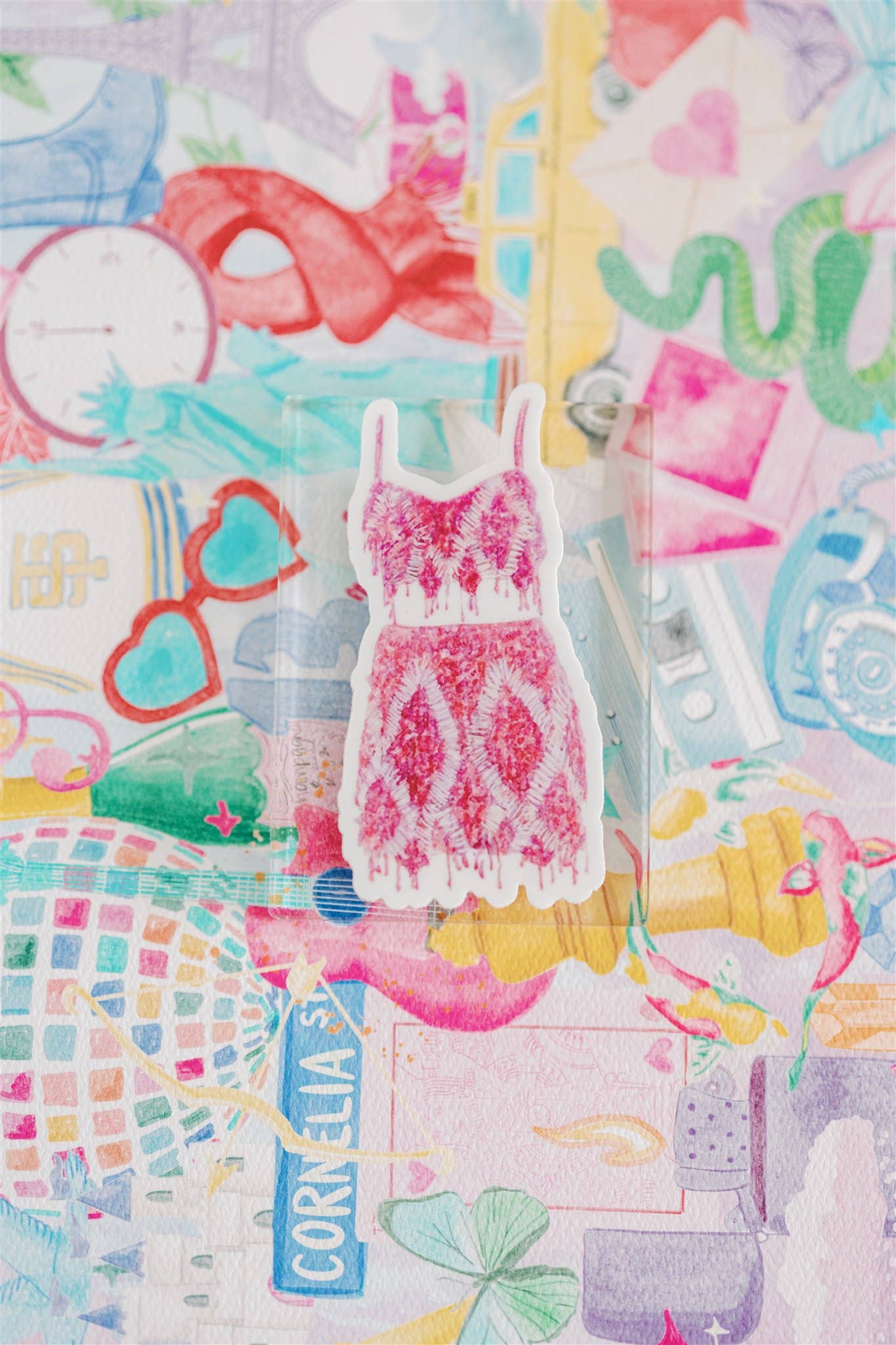 Taylor Swift 1989 Costume | Waterproof Sticker-Home - Stationery - Stickers-Gracefully Made Art-Sister Shirts, Cute & Custom Tees for Mama & Littles in Trussville, Alabama.