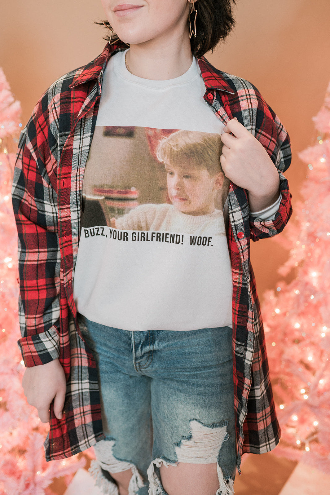 Buzz Your Girlfriend | Youth Crewneck-Kids Crewneck-Sister Shirts-Sister Shirts, Cute & Custom Tees for Mama & Littles in Trussville, Alabama.