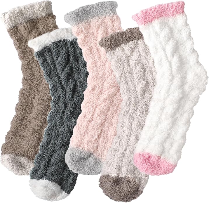 Fuzzy Socks-Women - Accessories - Socks-Sister Shirts-Sister Shirts, Cute & Custom Tees for Mama & Littles in Trussville, Alabama.