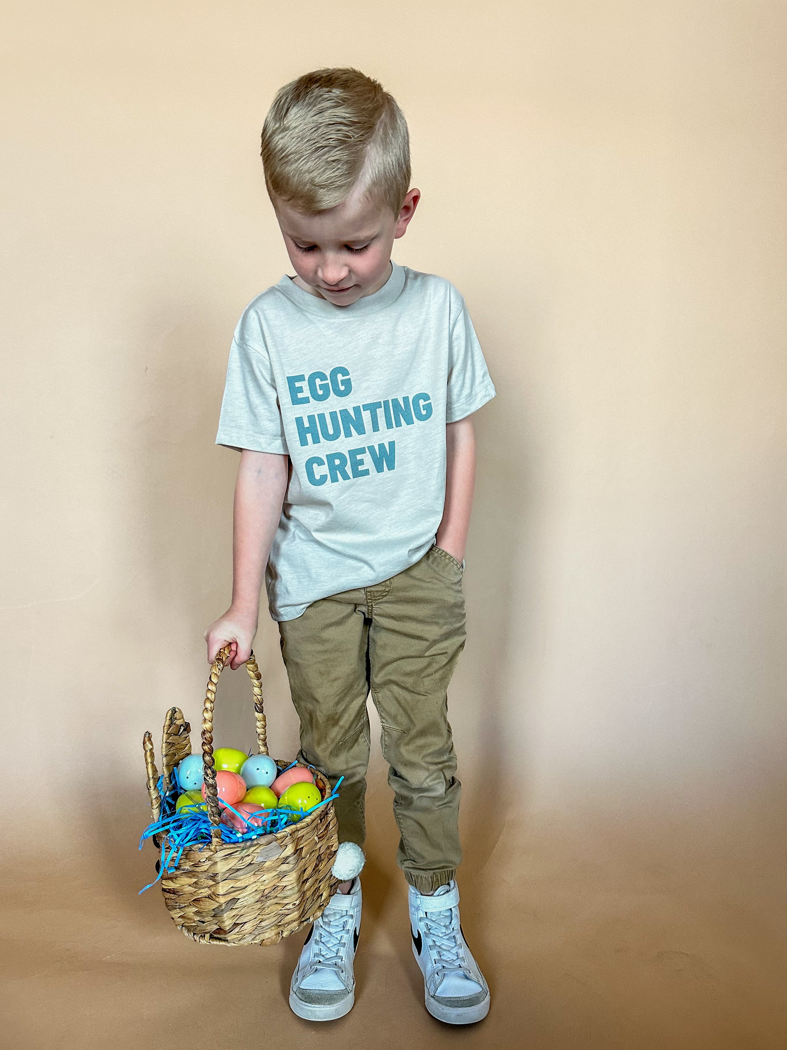 Egg Hunting Crew | Kids Tee-Youth - Tops - Tees-Sister Shirts-Sister Shirts, Cute & Custom Tees for Mama & Littles in Trussville, Alabama.