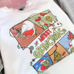 Merry Grinchmas Collage | Kids Crewneck-Sister Shirts-Sister Shirts, Cute & Custom Tees for Mama & Littles in Trussville, Alabama.