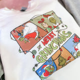 Merry Grinchmas Collage | Kids Crewneck-Sister Shirts-Sister Shirts, Cute & Custom Tees for Mama & Littles in Trussville, Alabama.