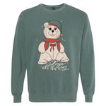 Jingle All the Way | Adult Garment Dyed Crewneck-Adult Crewneck-Sister Shirts-Sister Shirts, Cute & Custom Tees for Mama & Littles in Trussville, Alabama.
