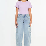 The Barrel Babe | Youth Low-Slung Jeans-Youth - Bottoms - Jeans-Kan Can USA-Sister Shirts, Cute & Custom Tees for Mama & Littles in Trussville, Alabama.