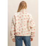 Blossom Cozy Floral Sherpa Jacket in Pink-Women - Outerwear - Jackets-HYFVE-Sister Shirts, Cute & Custom Tees for Mama & Littles in Trussville, Alabama.