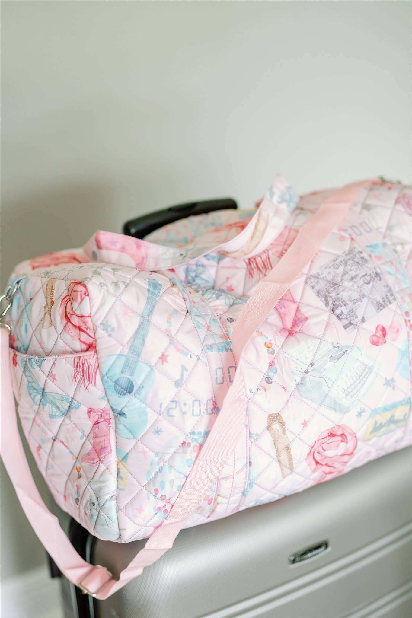 Taylor Swift Quilted Duffel-Bags-Gracefully Made Art-Sister Shirts, Cute & Custom Tees for Mama & Littles in Trussville, Alabama.