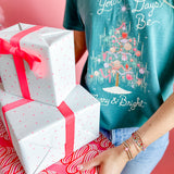 Merry & Bright Tinsel Tree | Adult Tee | RTS-Sister Shirts-Sister Shirts, Cute & Custom Tees for Mama & Littles in Trussville, Alabama.