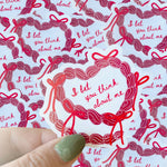 I Bet You Think About Me | Waterproof Sticker-Home - Stationery - Stickers-Typo Lettering Co-Sister Shirts, Cute & Custom Tees for Mama & Littles in Trussville, Alabama.