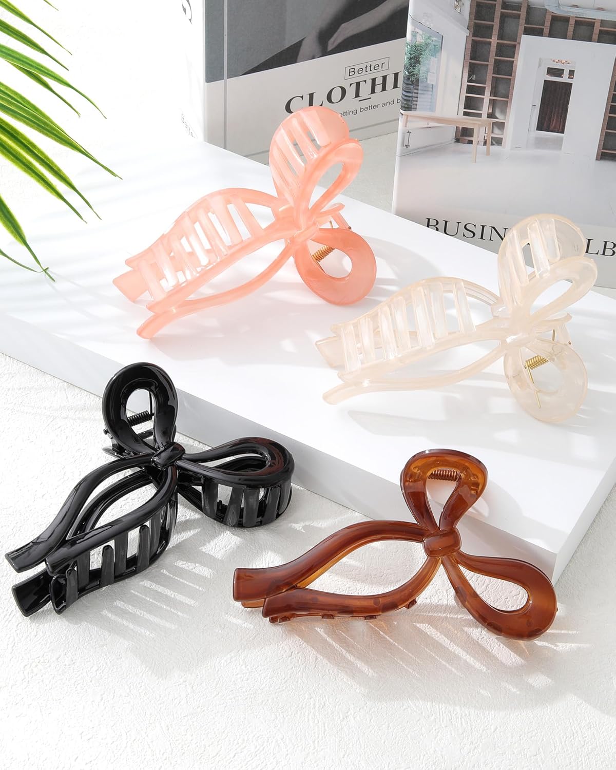 Bow Knot Hair Claw Clip | Glossy Finish-Women - Accessories - Hair-amazon-Sister Shirts, Cute & Custom Tees for Mama & Littles in Trussville, Alabama.