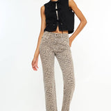 Leopard Lane | High Rise Straight Jeans-Women - Bottoms - Pants-Kan Can USA-Sister Shirts, Cute & Custom Tees for Mama & Littles in Trussville, Alabama.