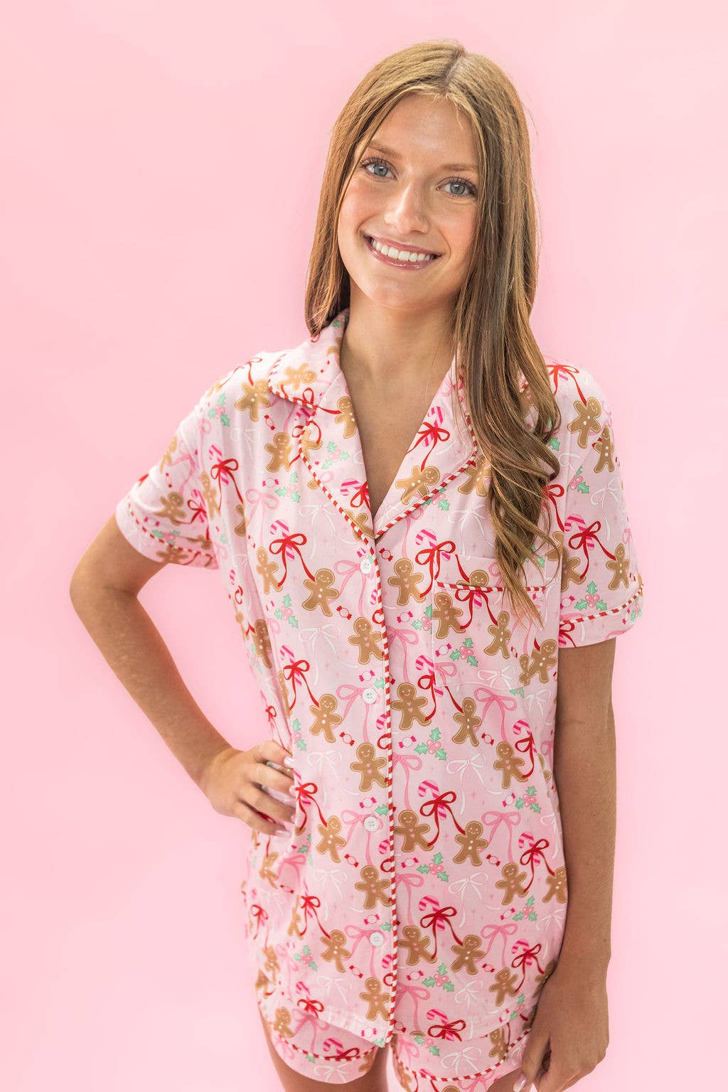 Gingerbread Dreams | Pajama Set-Tween - Sets - Pajamas-Rock Paper Scissors-Sister Shirts, Cute & Custom Tees for Mama & Littles in Trussville, Alabama.