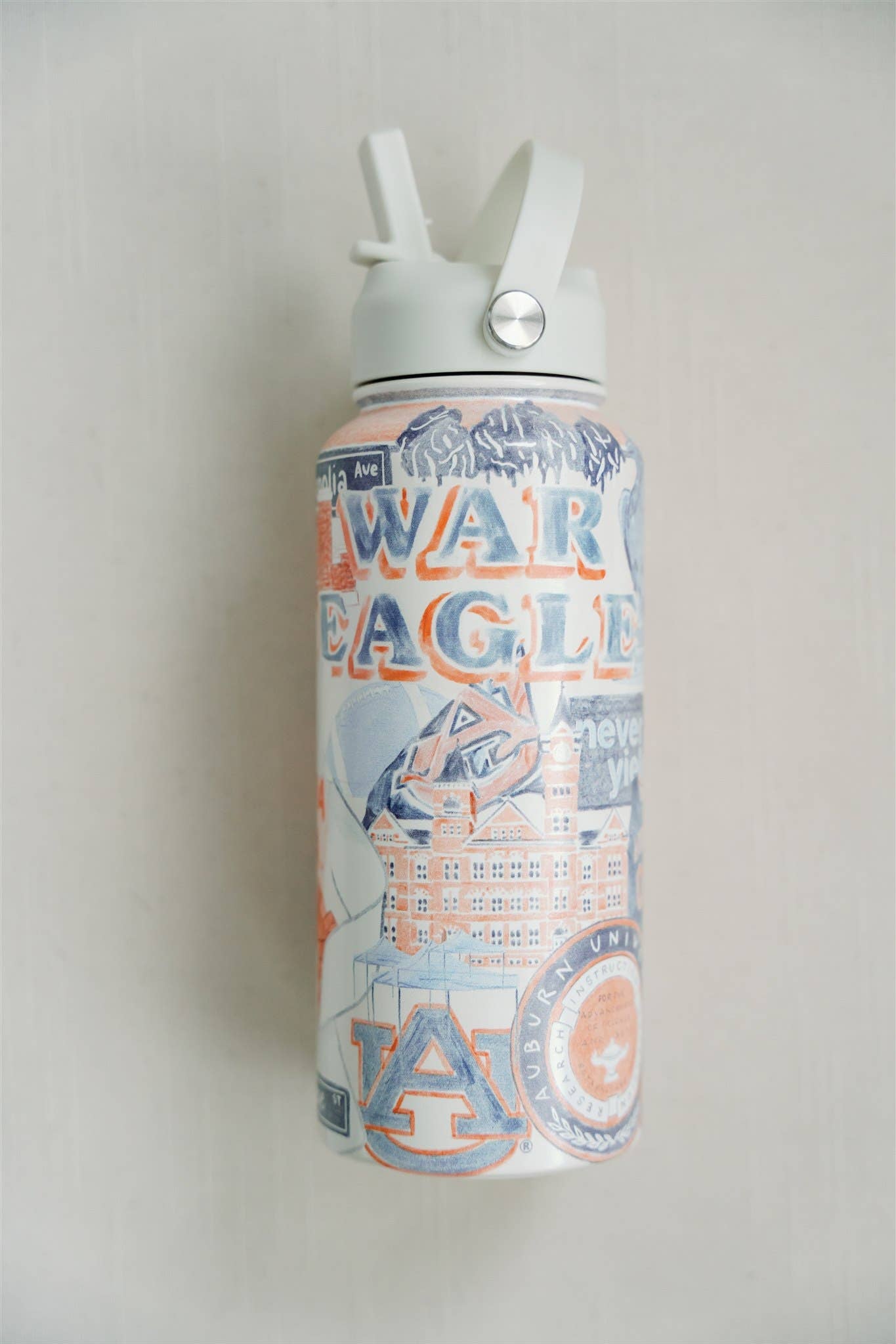 The University of Auburn | Insulated Water Bottle-Gracefully Made Art-Sister Shirts, Cute & Custom Tees for Mama & Littles in Trussville, Alabama.