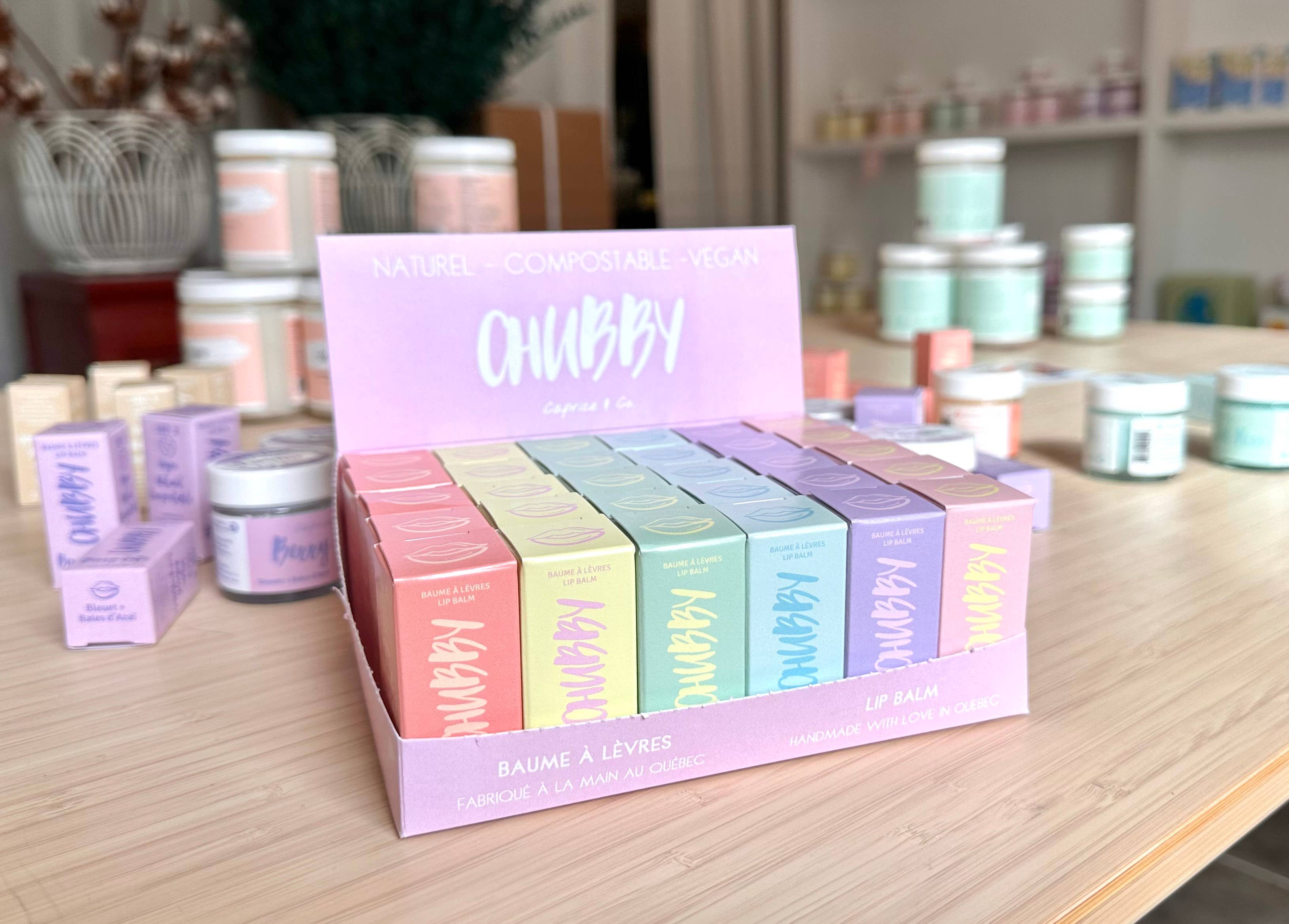 CHUBBY Vegan Lip Balm | À Malibu (Peach + Citrus)-Beauty - Lip Balm-Caprice & Co-Sister Shirts, Cute & Custom Tees for Mama & Littles in Trussville, Alabama.