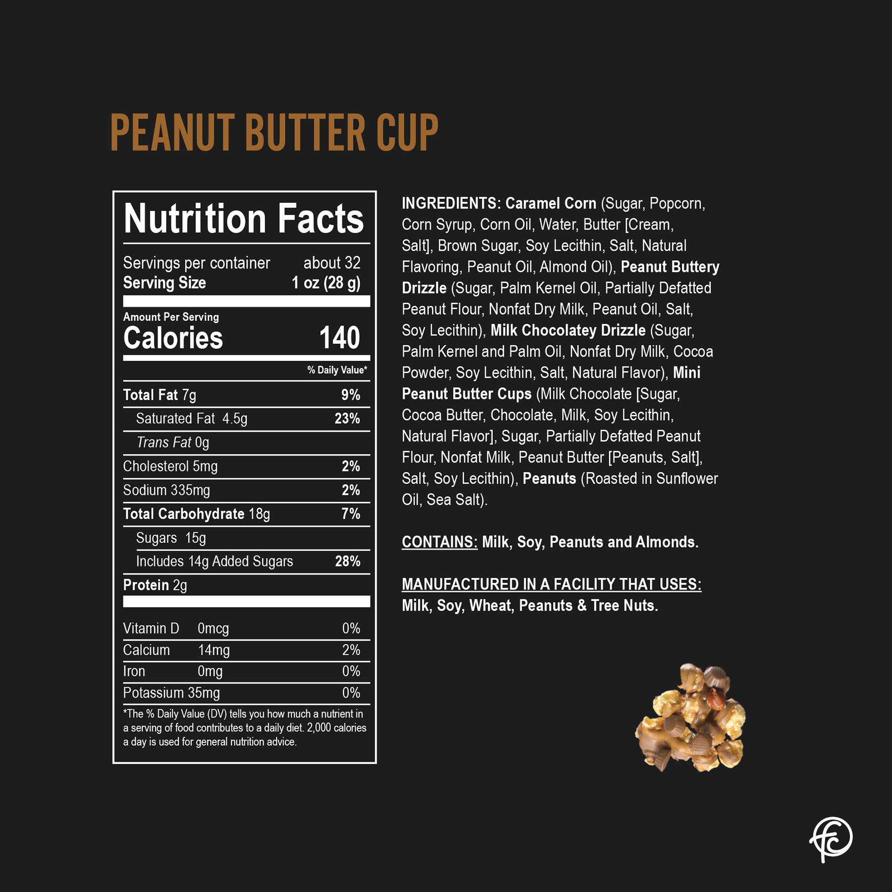 Peanut Butter Cup | Chocolate Popcorn | 19-once Canisters-Home - Gourmet-Funky Chunky-Sister Shirts, Cute & Custom Tees for Mama & Littles in Trussville, Alabama.