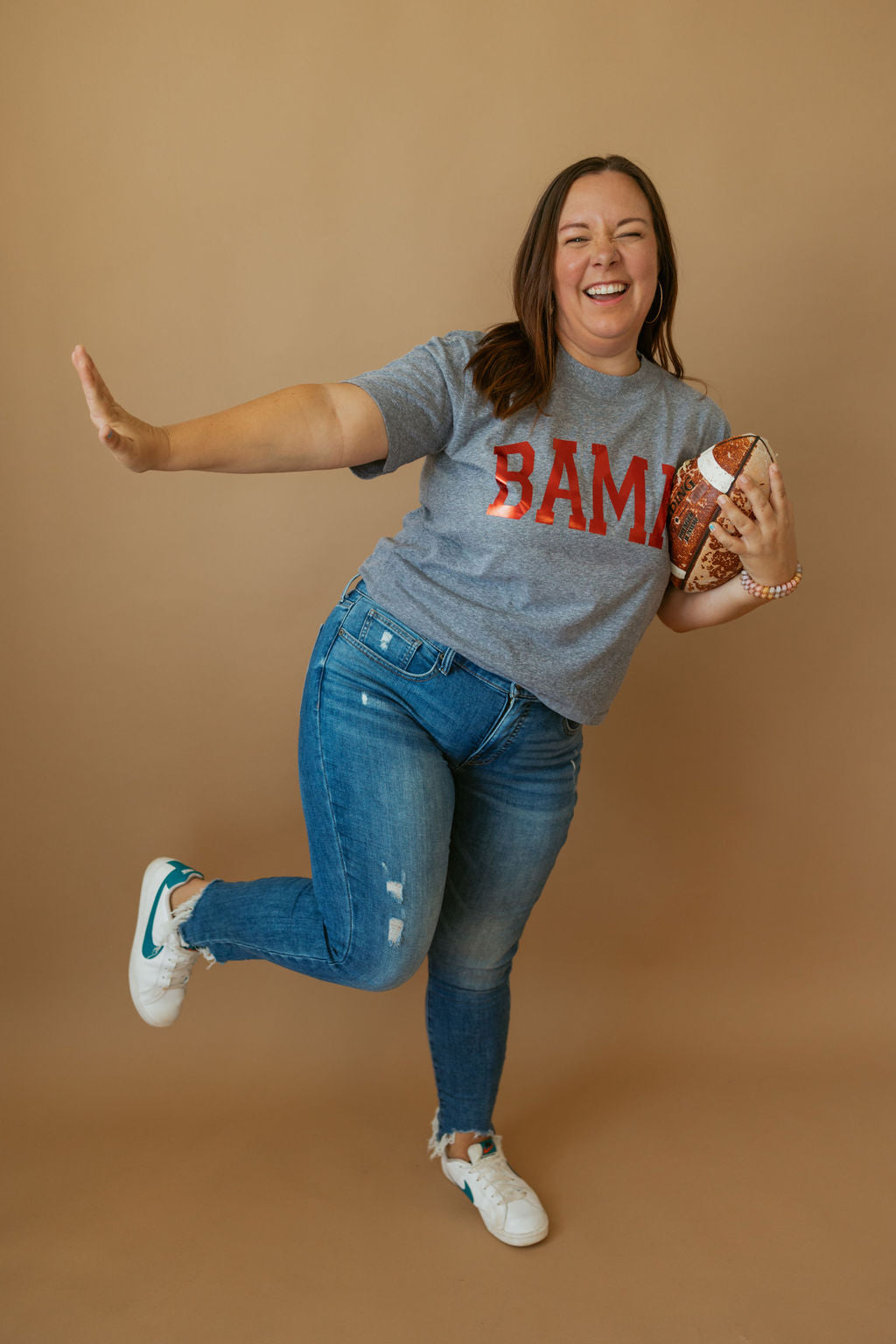 Bama Foil | Mom Crop Tee-Cropped Tees-Sister Shirts-Sister Shirts, Cute & Custom Tees for Mama & Littles in Trussville, Alabama.