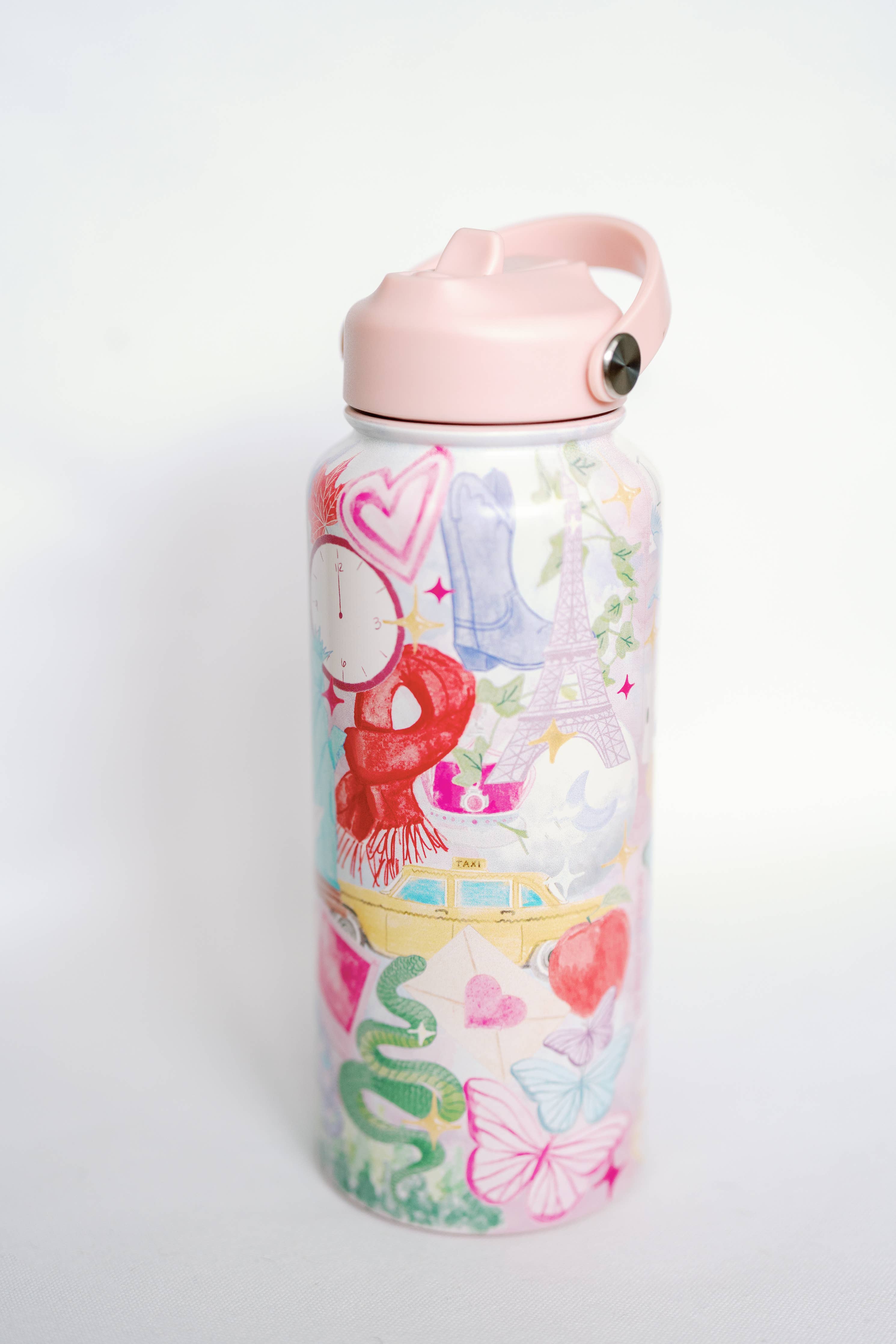 Taylor Swift | Insulated Water Bottle-Home - Drinkware-Gracefully Made Art-Sister Shirts, Cute & Custom Tees for Mama & Littles in Trussville, Alabama.