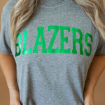 Blazers Foil | Mom Crop Tee-Womens - Tops - Tees-Sister Shirts-Sister Shirts, Cute & Custom Tees for Mama & Littles in Trussville, Alabama.