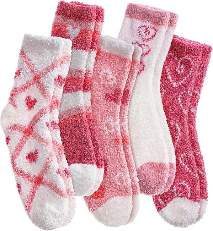 Valentine’s Fuzzy Socks-Sister Shirts-Sister Shirts, Cute & Custom Tees for Mama & Littles in Trussville, Alabama.