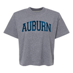 Auburn Foil | Mom Crop Tee-Womens - Tops - Tees-Sister Shirts-Sister Shirts, Cute & Custom Tees for Mama & Littles in Trussville, Alabama.