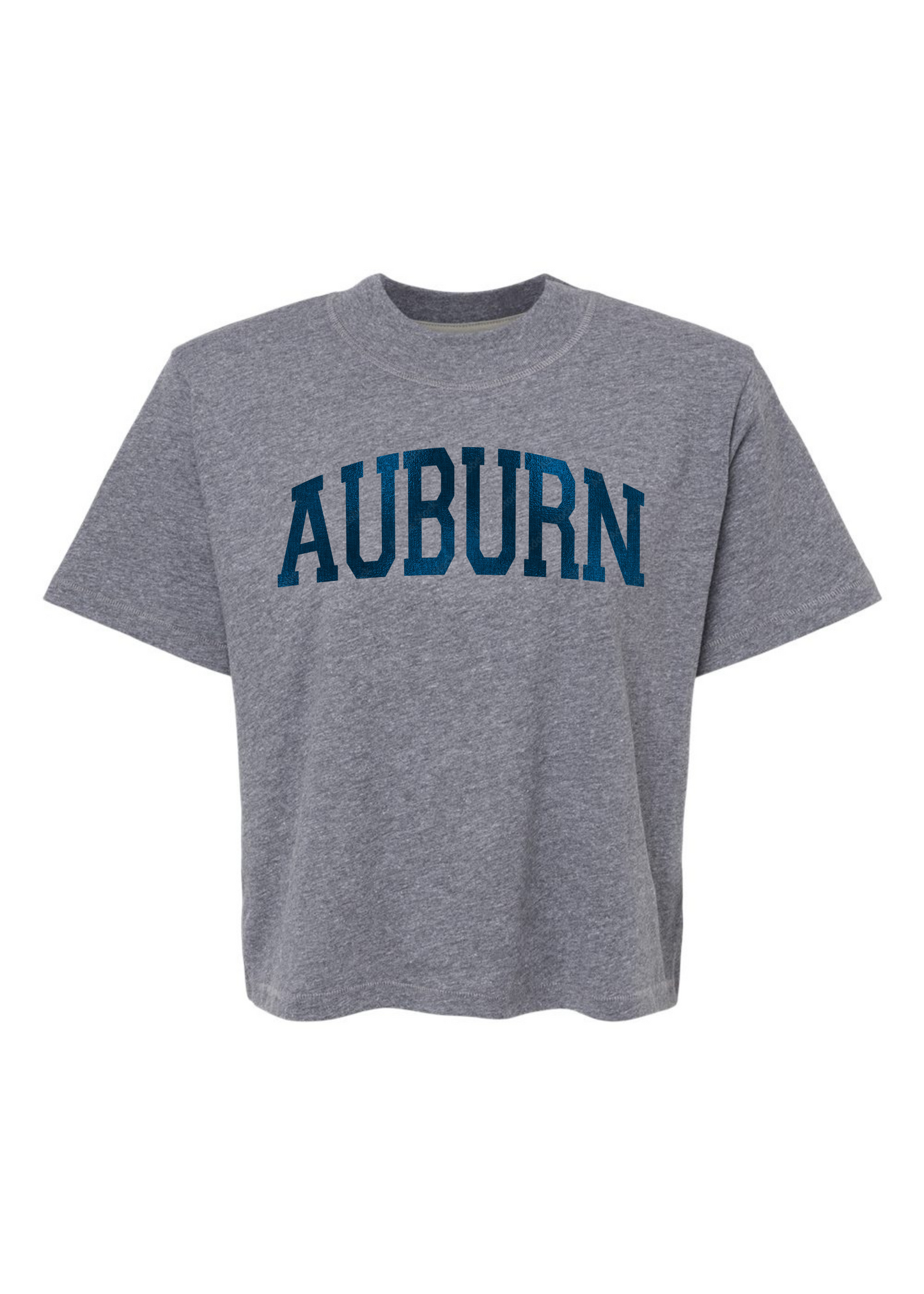 Auburn Foil | Mom Crop Tee | RTS-Cropped Tees-Sister Shirts-Sister Shirts, Cute & Custom Tees for Mama & Littles in Trussville, Alabama.