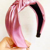 Pink Metallic Headband-Youth - Accessories - Hair-Sandy + Rizzo-Sister Shirts, Cute & Custom Tees for Mama & Littles in Trussville, Alabama.