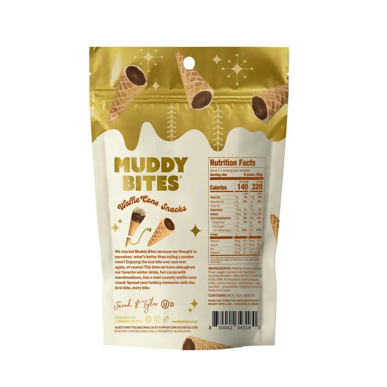 Waffle Cone Snacks | Hot Cocoa-Home - Gourmet-Muddy Bites-Sister Shirts, Cute & Custom Tees for Mama & Littles in Trussville, Alabama.