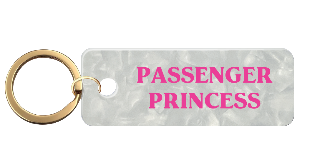 Passenger Princess Keychain-Keychains-Candier-Sister Shirts, Cute & Custom Tees for Mama & Littles in Trussville, Alabama.