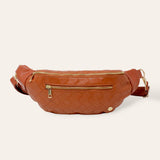 Brown Leather | Woven Belt Bag-Women - Bags-The Darling Effect-Sister Shirts, Cute & Custom Tees for Mama & Littles in Trussville, Alabama.