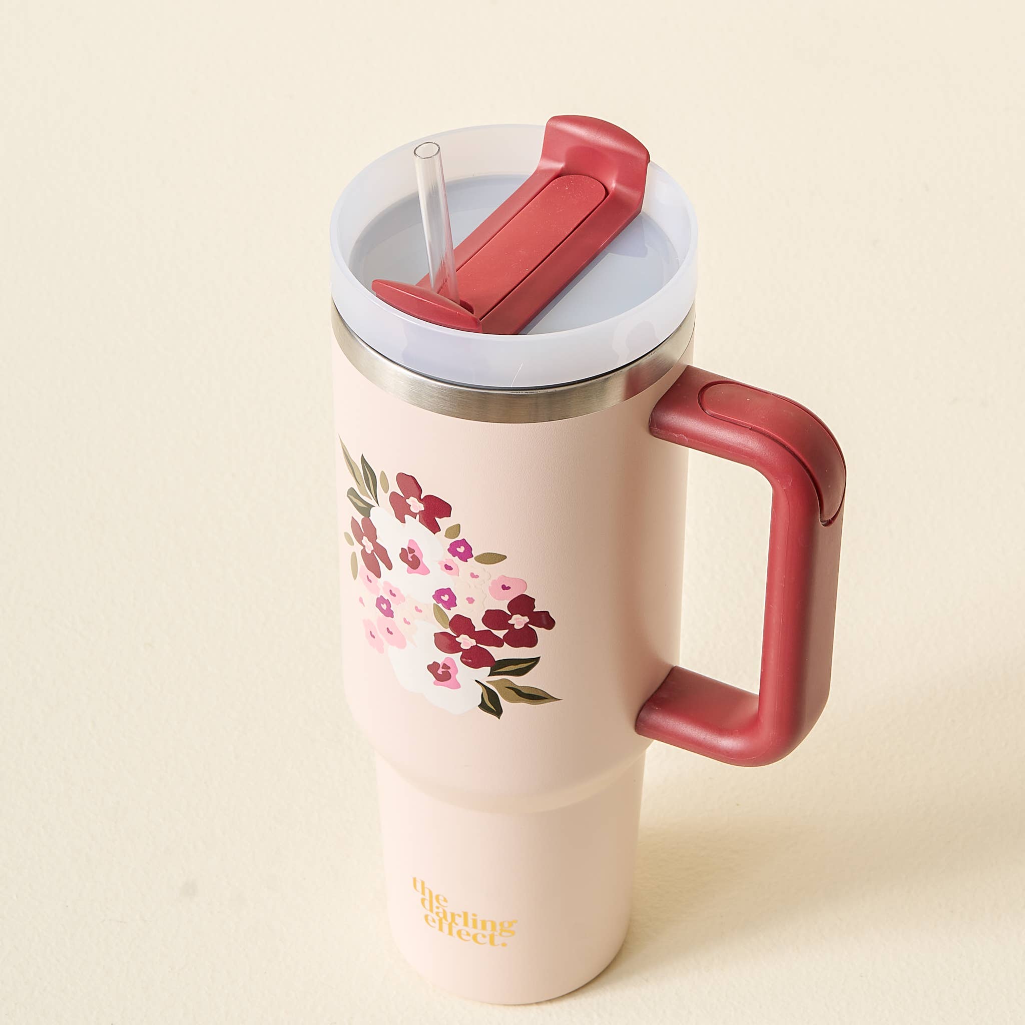 40oz Tumbler | Bloom Blush-Home - Drinkware-The Darling Effect-Sister Shirts, Cute & Custom Tees for Mama & Littles in Trussville, Alabama.
