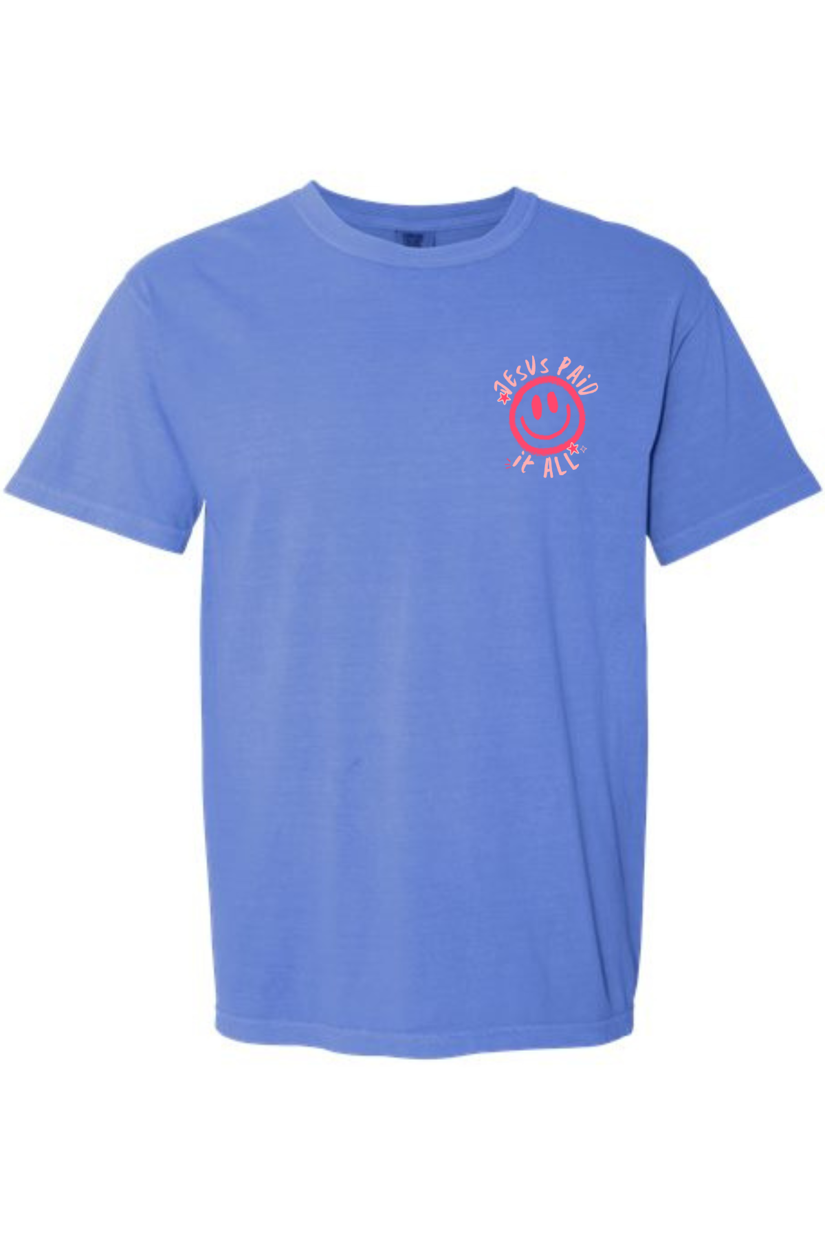 Jesus Paid It All | Garment Dyed Adult Tee | RTS-Adult Tee-Sister Shirts-Sister Shirts, Cute & Custom Tees for Mama & Littles in Trussville, Alabama.