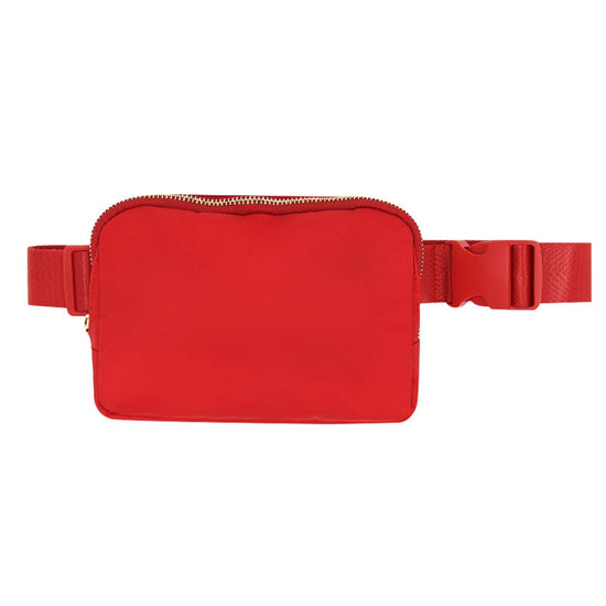 Varsity Collection Red Fanny Waist Pack Belt Bag-Mavi Bandz-Sister Shirts, Cute & Custom Tees for Mama & Littles in Trussville, Alabama.