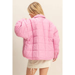 Everyday Essential Quilted Puffer in Pink-Women - Outerwear - Jackets-HYFVE-Sister Shirts, Cute & Custom Tees for Mama & Littles in Trussville, Alabama.