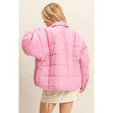 Everyday Essential Quilted Puffer in Pink-Women - Outerwear - Jackets-HYFVE-Sister Shirts, Cute & Custom Tees for Mama & Littles in Trussville, Alabama.