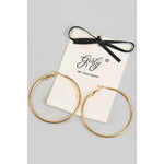 CLASSY 18K GOLD DIPPED HOOPS: GOLD / 1 SIZE-Girly-Sister Shirts, Cute & Custom Tees for Mama & Littles in Trussville, Alabama.