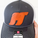 HT Swoosh Leather Patch | Adult Richardson 112 Hat | Dark Grey-Men - Accessories - Hats-Richardson-Sister Shirts, Cute & Custom Tees for Mama & Littles in Trussville, Alabama.