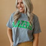 Blazers Foil | Mom Crop Tee-Womens - Tops - Tees-Sister Shirts-Sister Shirts, Cute & Custom Tees for Mama & Littles in Trussville, Alabama.