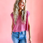 The Sutton in Bubblegum Pink | Sweater Vest-Women - Tops - Blouses-Zenana-Sister Shirts, Cute & Custom Tees for Mama & Littles in Trussville, Alabama.