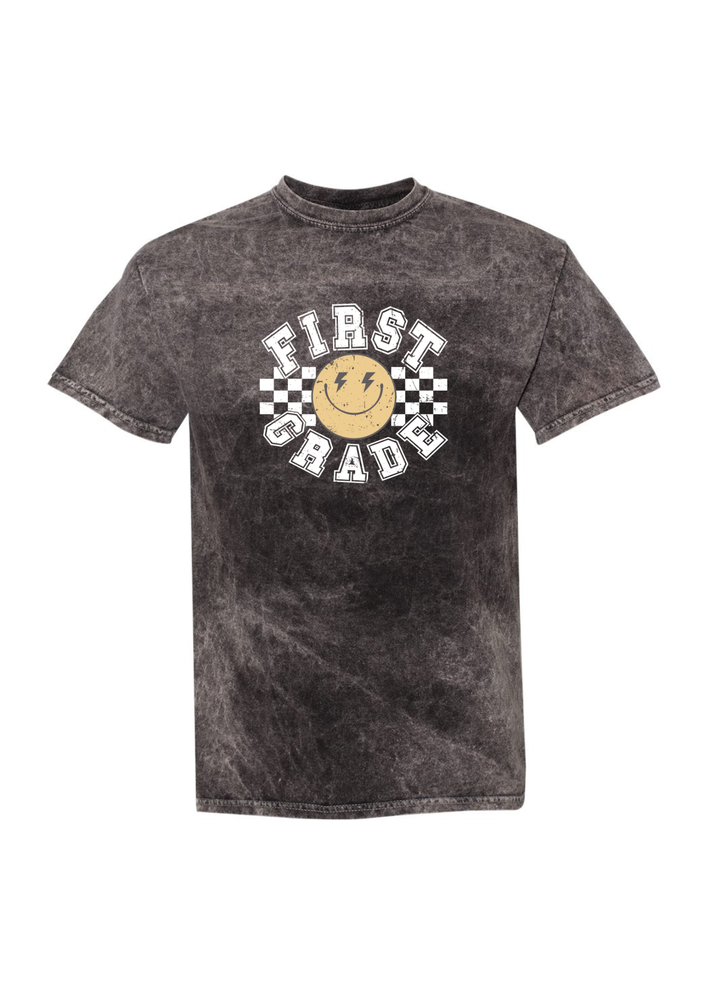 Distressed Happy Grade | Kids Mineral Wash Tee-Youth - Tops - Tees-Sister Shirts-Sister Shirts, Cute & Custom Tees for Mama & Littles in Trussville, Alabama.