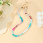 Gemstone Necklace | Natural Agate-Women - Jewelry - Necklaces-zenana-Sister Shirts, Cute & Custom Tees for Mama & Littles in Trussville, Alabama.