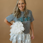 Cougars Foil | Mom Crop Tee-Womens - Tops - Tees-Sister Shirts-Sister Shirts, Cute & Custom Tees for Mama & Littles in Trussville, Alabama.