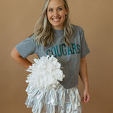 Cougars Foil | Mom Crop Tee-Womens - Tops - Tees-Sister Shirts-Sister Shirts, Cute & Custom Tees for Mama & Littles in Trussville, Alabama.