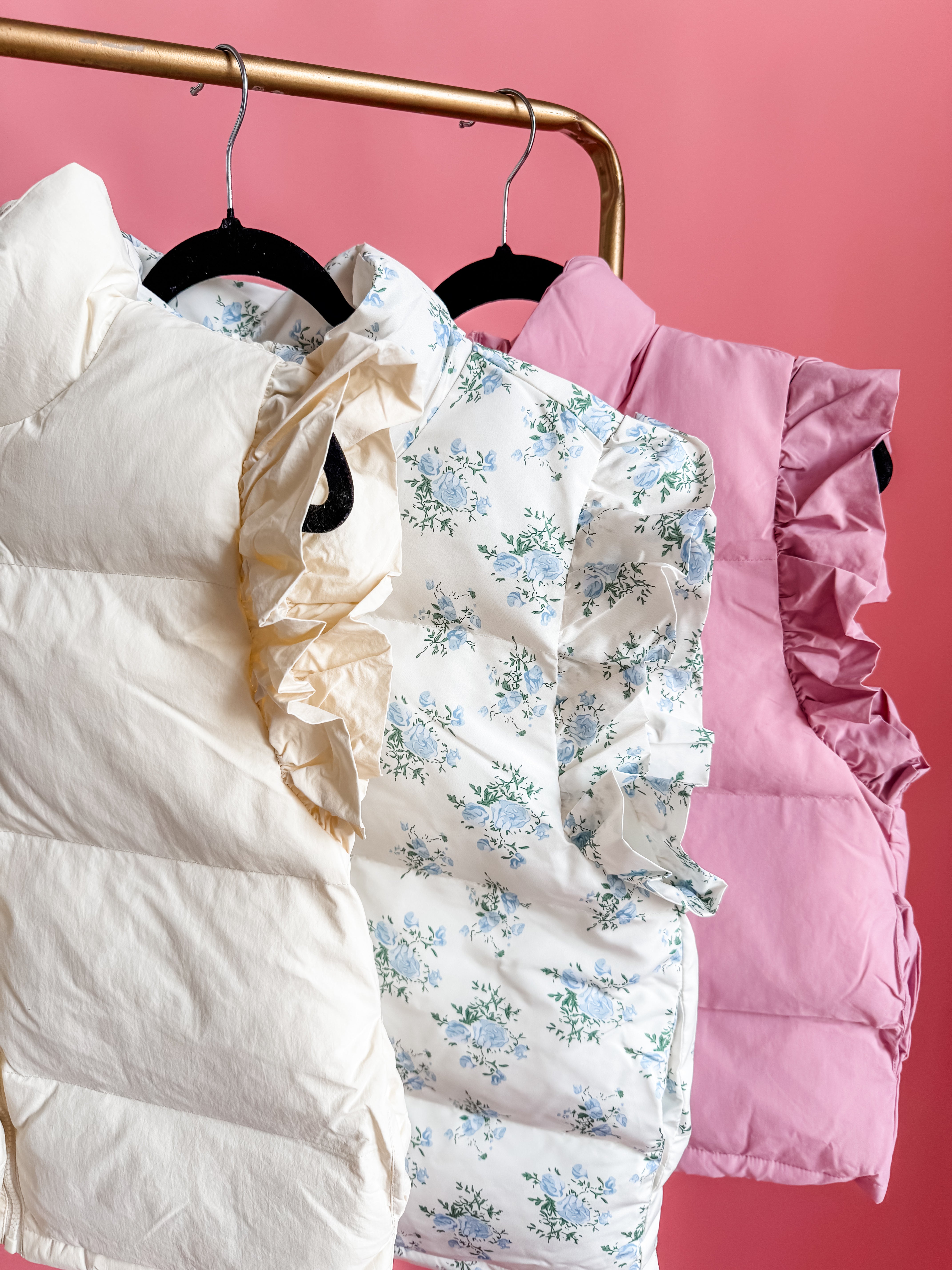 Ruffled Charm Vest in Cream-women-outerwear-vests-VERY J-Sister Shirts, Cute & Custom Tees for Mama & Littles in Trussville, Alabama.