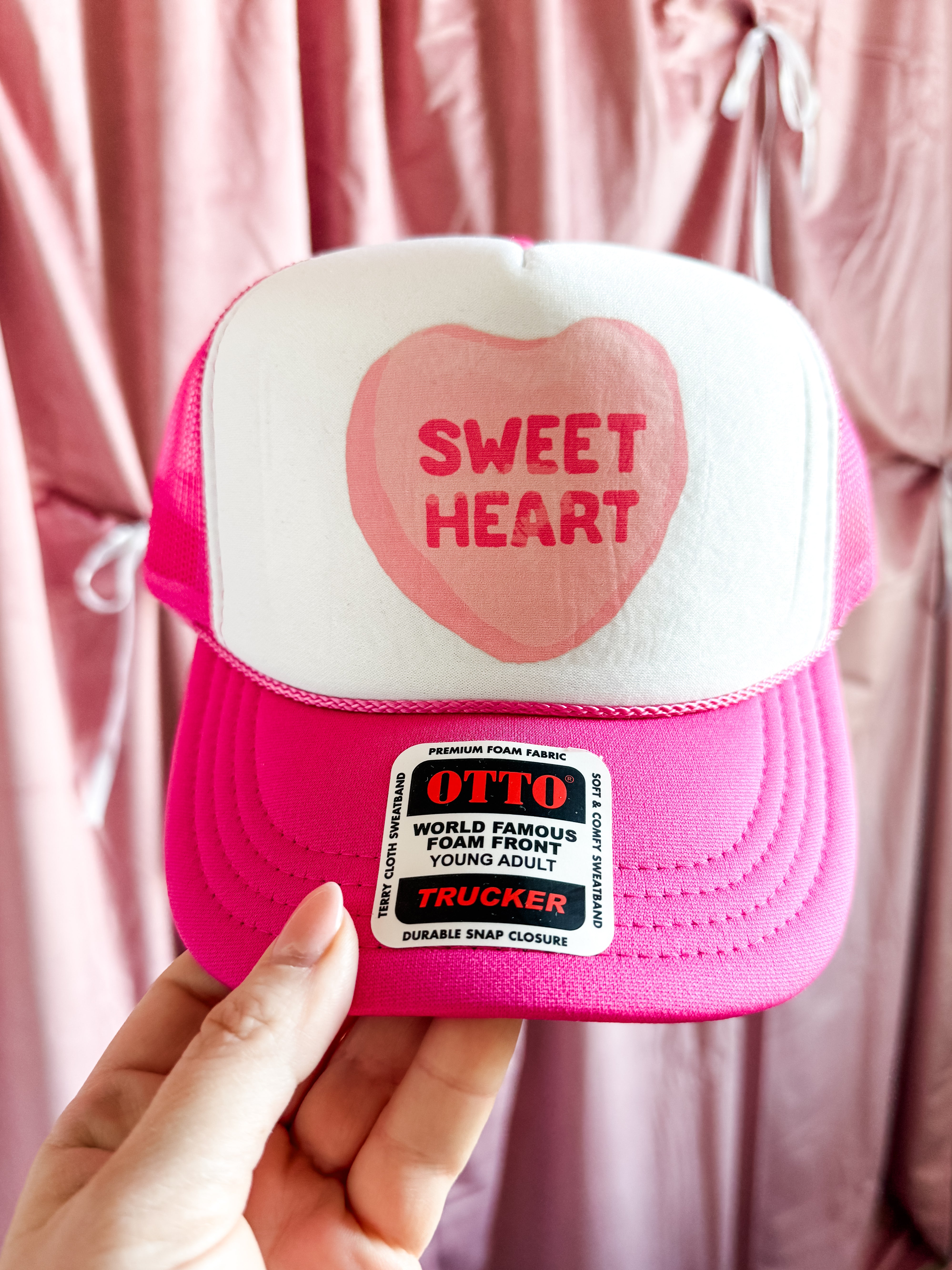 Sweet Heart Candy | Youth Trucker Hat-Hats-Sister Shirts-Sister Shirts, Cute & Custom Tees for Mama & Littles in Trussville, Alabama.