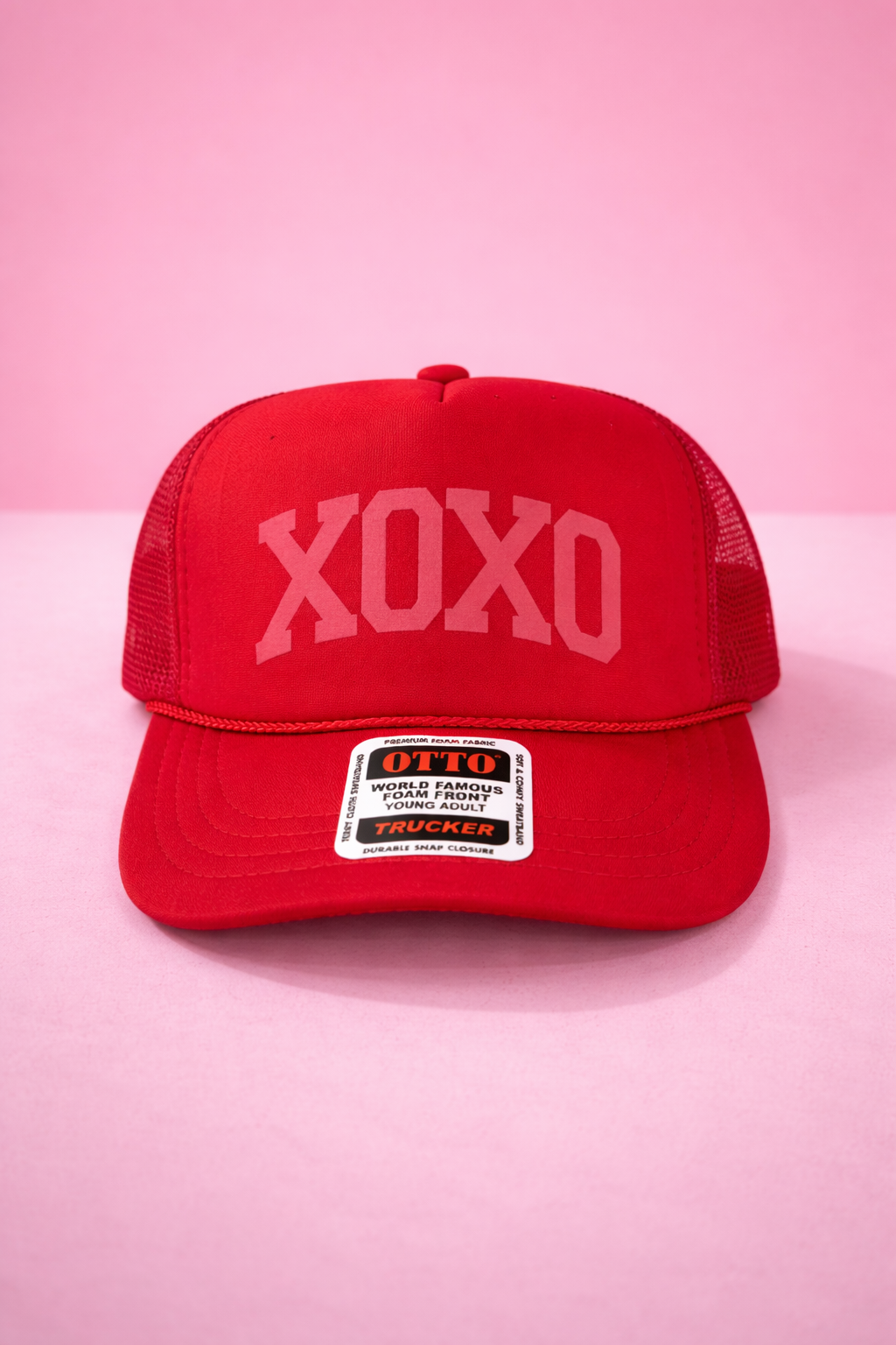 XOXO | Youth Trucker Hat-Youth - Accessories - Hats-Sister Shirts-Sister Shirts, Cute & Custom Tees for Mama & Littles in Trussville, Alabama.