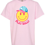 Play Ball Happy | Kids Tee | RTS-Youth - Tops - Tees-Sister Shirts-Sister Shirts, Cute & Custom Tees for Mama & Littles in Trussville, Alabama.