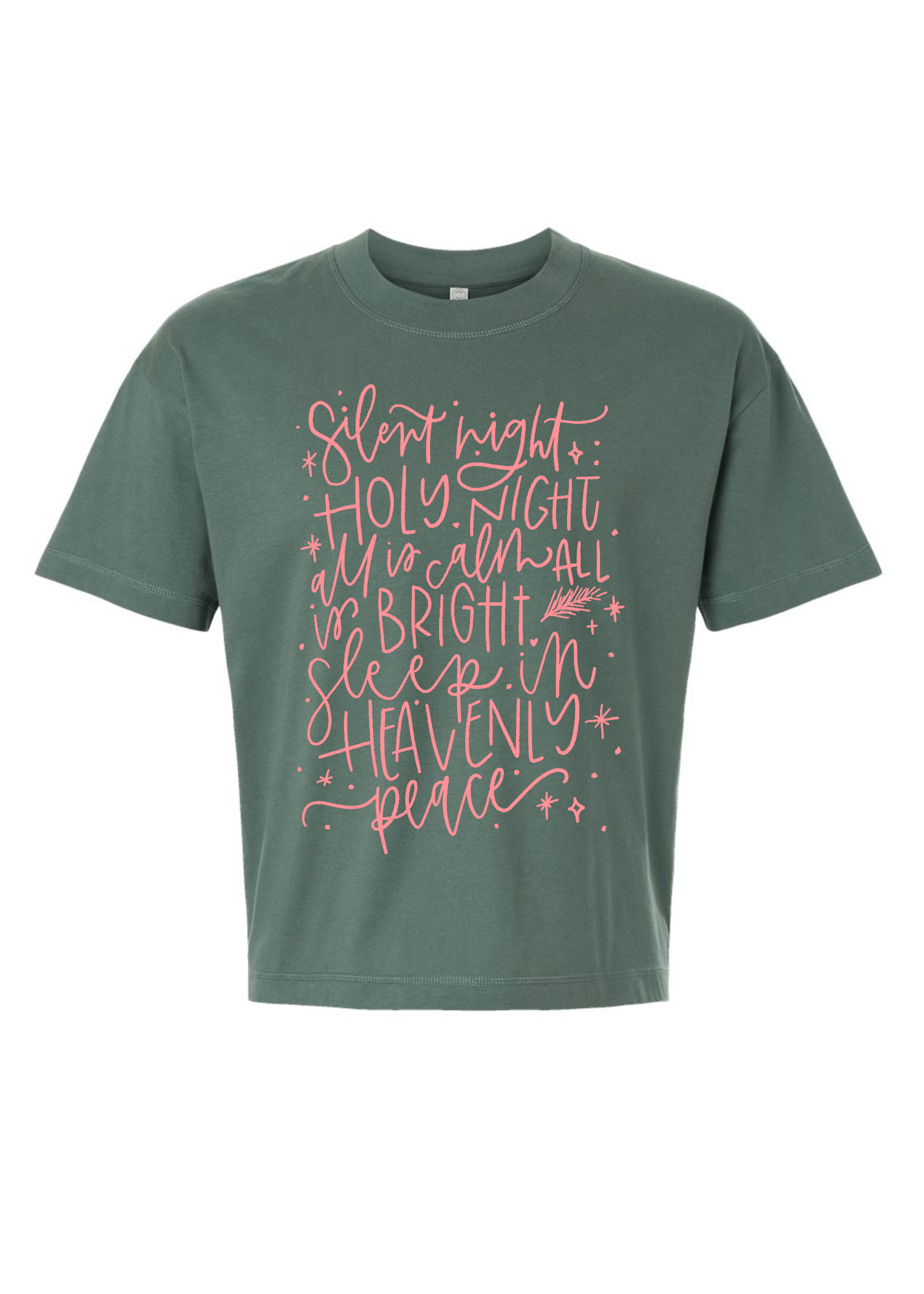 Silent Night | Relaxed Crew Tee | RTS-Sister Shirts-Sister Shirts, Cute & Custom Tees for Mama & Littles in Trussville, Alabama.