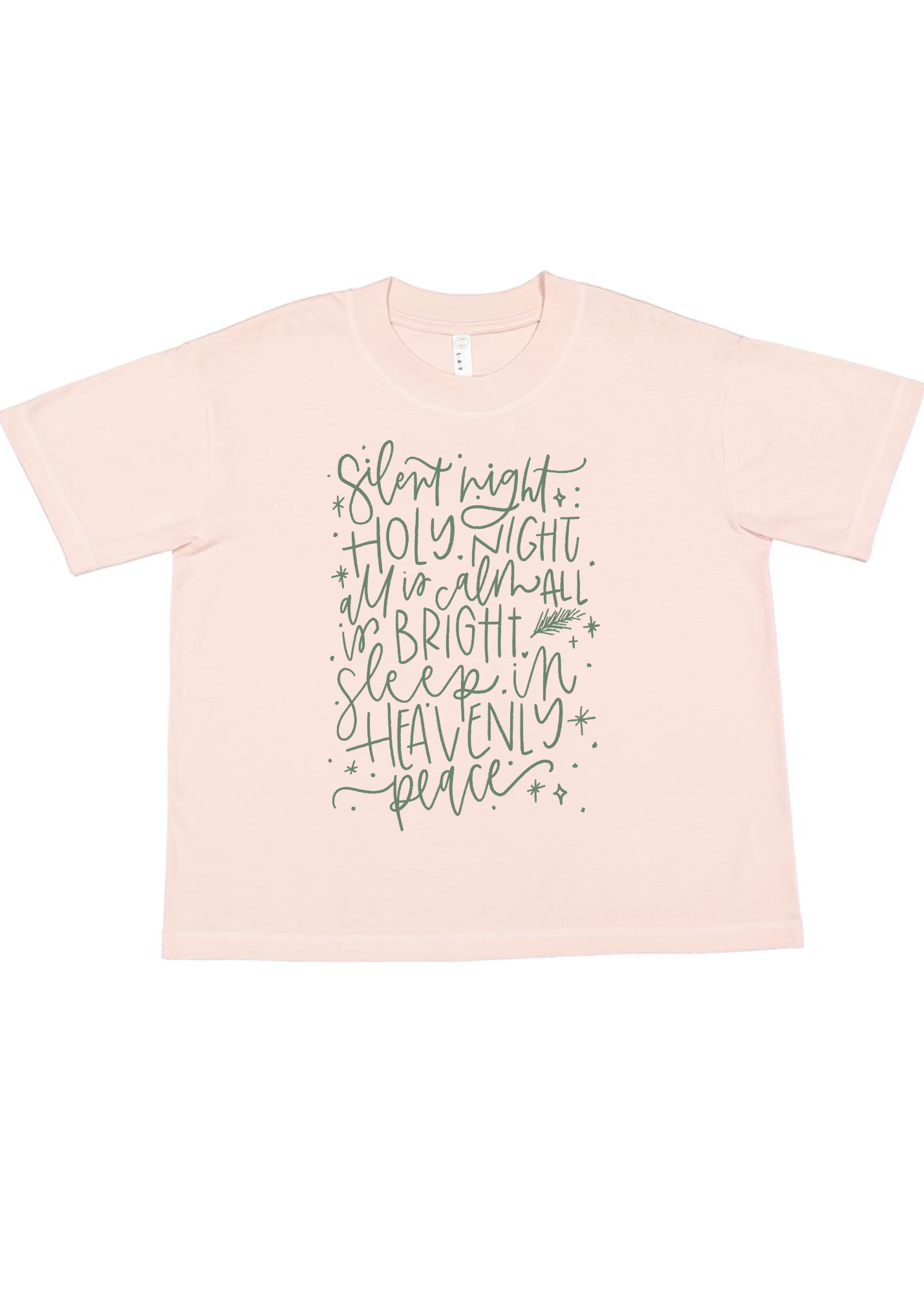 Silent Night | Relaxed Crew Tee | RTS-Sister Shirts-Sister Shirts, Cute & Custom Tees for Mama & Littles in Trussville, Alabama.