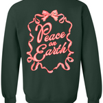 Peace On Earth | Adult Crewneck-Sister Shirts-Sister Shirts, Cute & Custom Tees for Mama & Littles in Trussville, Alabama.